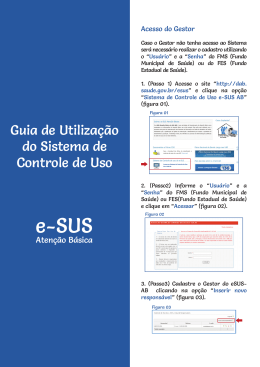 Guia de Utiliza&ccedil;&atilde;o do Sistema de Controle de Uso