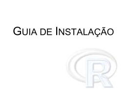 Guia de Instala&ccedil;&atilde;o do R