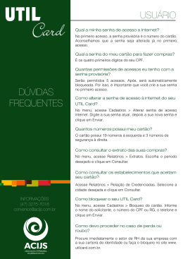 D&Uacute;VIDAS FREQUENTES USU&Aacute;RIO