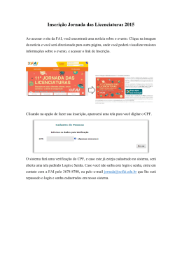 Manual para inscrição na Jornada