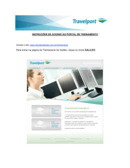 Instru&ccedil;&otilde;es de acesso ao portal de treinamento (cliente