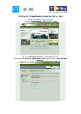 TUTORIAL DE INSTALA&Ccedil;&Atilde;O DO ASSINADOR DIGITAL