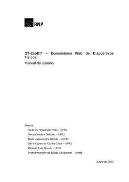 GT-EcoDiF &ndash; Ecossistema Web de Dispositivos F&iacute;sicos