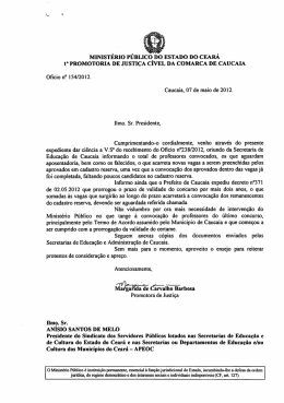 MINISTÉRIO PÚBLIcoDo ESTADO Do cEARÁ