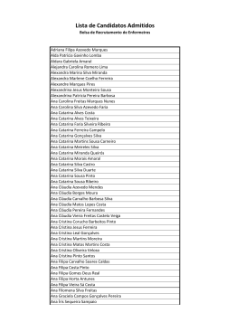 Lista Candidatos Admitidos Bolsa de Recrutamento