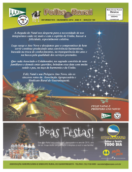 JFR Dezembro 2014 - Associa&ccedil;&atilde;o Agropecu&aacute;ria e Sindicato Rural