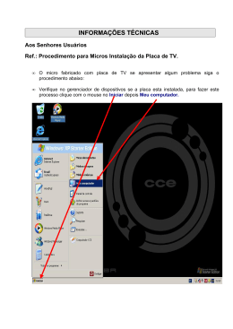 INFORMA&Ccedil;&Otilde;ES T&Eacute;CNICAS
