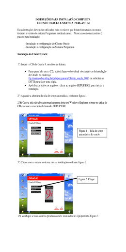 Instru&ccedil;&otilde;es para instala&ccedil;&atilde;o completa do Cliente Oracle e Cliente
