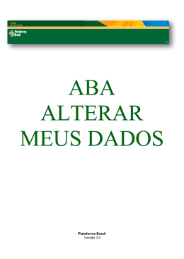 Aba Alterar Meus Dados