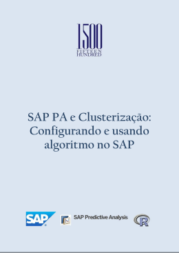 2. SAP PA e clusterização K