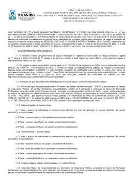 Abertura Edital (legista e perito)