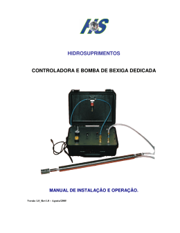 hidrosuprimentos controladora e bomba de bexiga