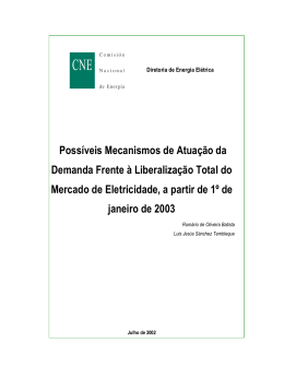 Poss&iacute;veis Mecanismos de Atua&ccedil;&atilde;o da Demanda Frente &agrave;