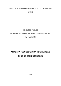 analista tecnologia da informa&ccedil;&atilde;o rede de computadores