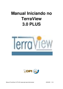 Manual Iniciando no TerraView 3.0 PLUS - DPI
