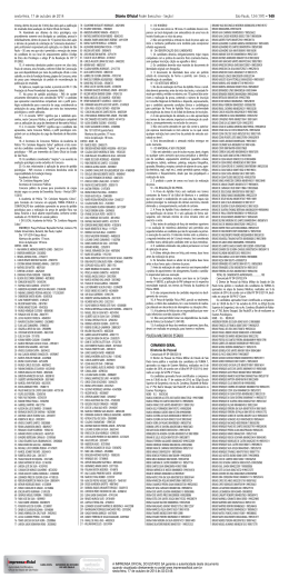 sexta-feira, 17 de outubro de 2014 Diário Oficial Poder Executivo