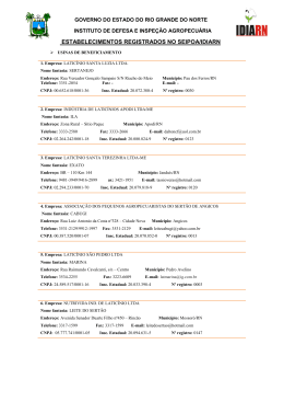 estabelecimentos registrados no seipoa/idiarn