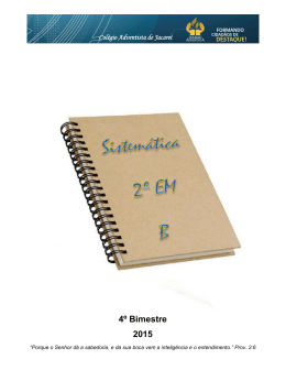 2&ordm; EM B - Educa&ccedil;&atilde;o Adventista
