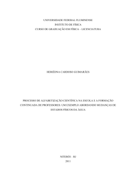 processo de alfabetiza&ccedil;&atilde;o cient&iacute;fica na escola
