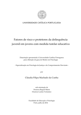 Dissertação_Cláudia Cunha - Repositório Institucional da