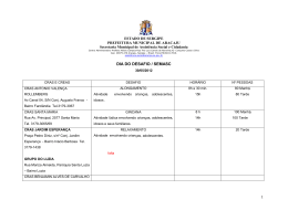 1 DIA DO DESAFIO / SEMASC