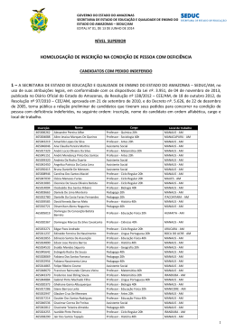Edital preliminar de indeferimento de inscri&ccedil;&atilde;o na