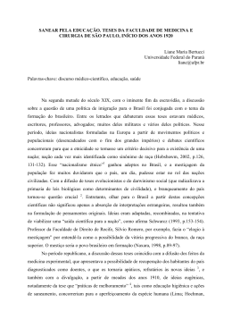 INFORMAR PARA FORMAR: EDUCA&Ccedil;&Atilde;O E CI&Ecirc;NCIA DA SA&Uacute;DE