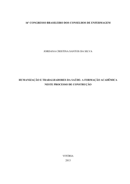 humaniza&ccedil;&atilde;o e trabalhadores da sa&uacute;de