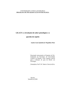 Disserta&ccedil;&atilde;o - Universidade Cat&oacute;lica de Bras&iacute;lia