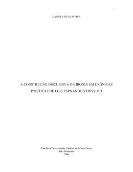 a construção discursiva da ironia em crônicas políticas de luis