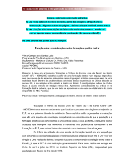 vilma campos dos santos leite esta&ccedil;&atilde;o cuba considera&ccedil;&otilde;es sobre