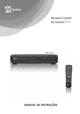 Receptor Sat F11 Manual de instru&ccedil;&otilde;es para o usu&aacute;rio