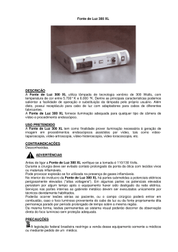 Fonte de Luz 300XL IFU0021 RevA