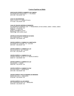Veja lista de Centros Esp&iacute;ritas na Bahia