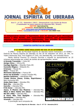 jornal esp&iacute;rita on-line de uberaba