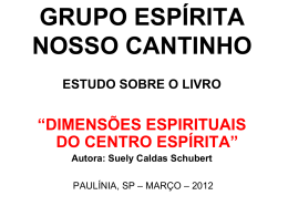 Estudo Dimens&otilde;es Espirituais da Casa Esp&iacute;rita