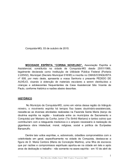 Documento sobre a CasaAssistencialSaoVicentedePaulo