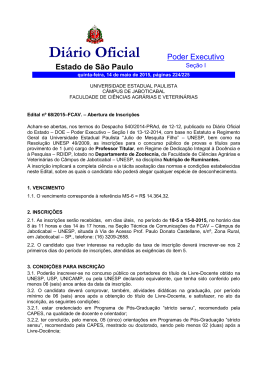 OBS: Instruções para elaboração do Edital: