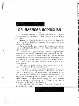 DR. BARBOSA RODRIGUES - Academia Cearense de Letras