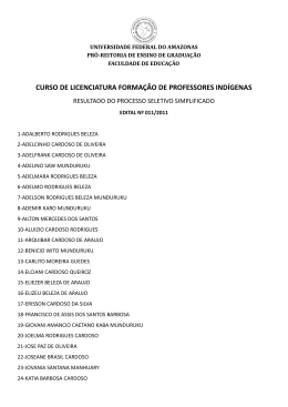 Lista de Aprovados - Munduruku