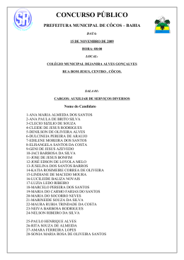CONCURSO PÚBLICO