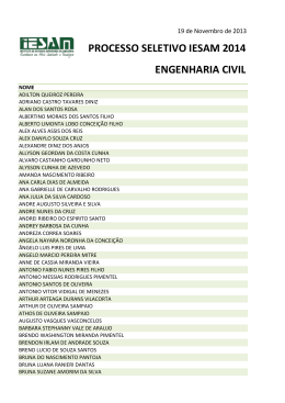 ENGENHARIA CIVIL PROCESSO SELETIVO IESAM 2014