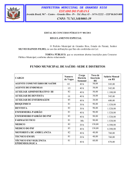 Edital 01 Definitivo - Prefeitura Municipal de Grandes Rios