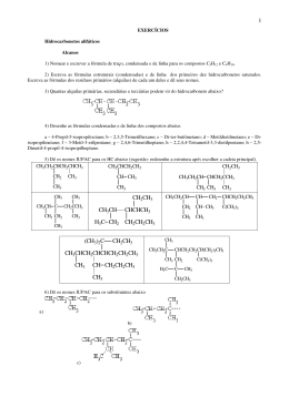 Exerc&iacute;cios de Org&acirc;nica