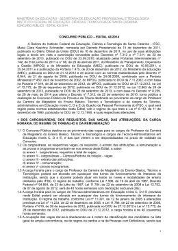 Edital n&ordm; 42/2014