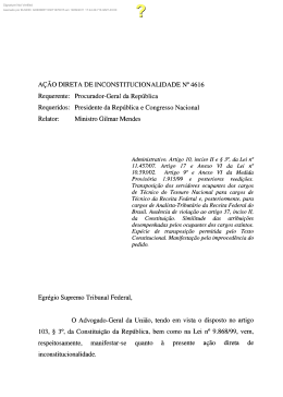 A&Ccedil;&Atilde;O DIRETA DE INCONSTITUCIONALIDADE N&deg; 4616