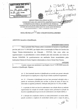 Incentivo a qualifica&ccedil;&atilde;o