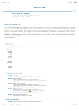 Curr&iacute;culo Lattes