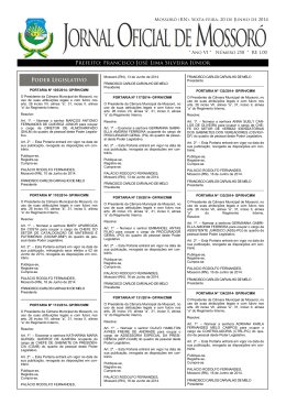 Poder Legislativo - Prefeitura Municipal de Mossoró