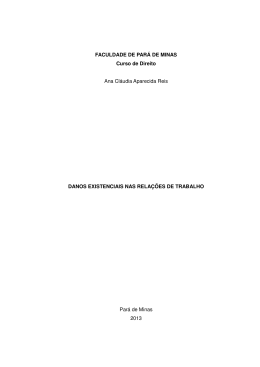 FACULDADE DE PARÁ DE MINAS Curso de Direito Ana